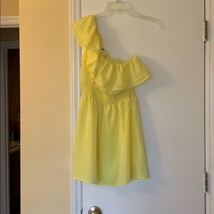 Neon yellow dress